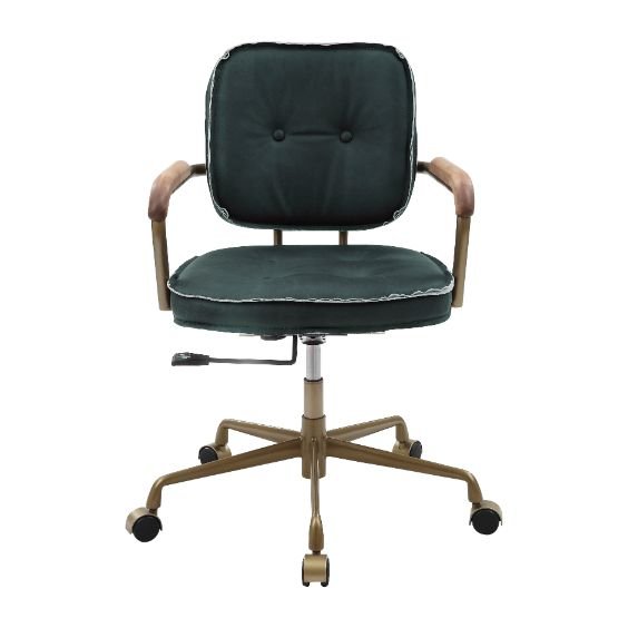 siecross-emerald-greentop-grain-leather-swivel-office-chair-5