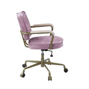 siecross-pink-top-grain-leather-swivel-office-chair-8