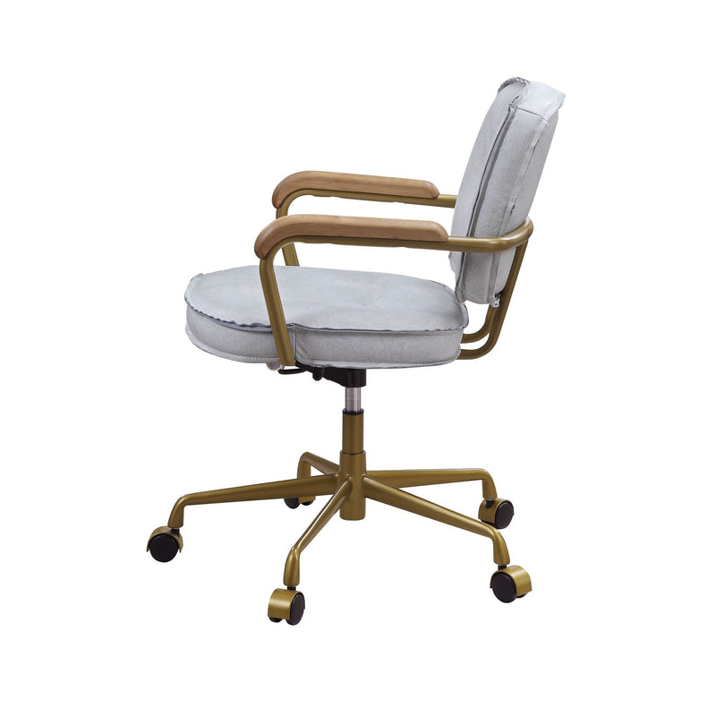 siecross-vintage-white-top-grain-leather-swivel-office-chair-3