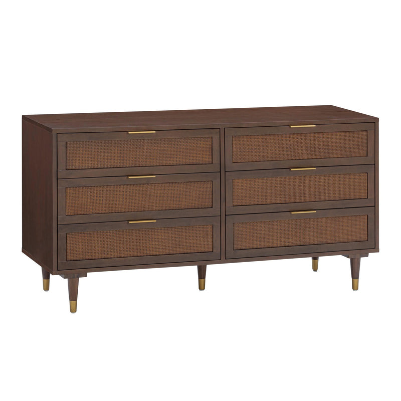 Sierra Dark Chocolate Brown 6 Drawer Dresser Furniture City (CA)l Sierra Dark Chocolate Brown 6 Drawer Dresser Furniture City (CA)l