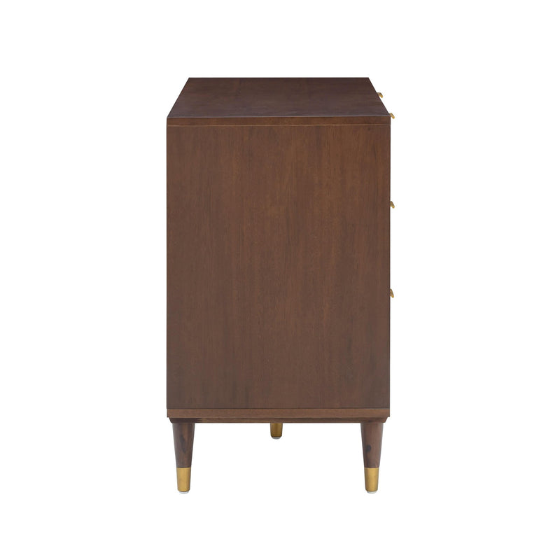 Sierra Dark Chocolate Brown 6 Drawer Dresser Furniture City (CA)l Sierra Dark Chocolate Brown 6 Drawer Dresser Furniture City (CA)l