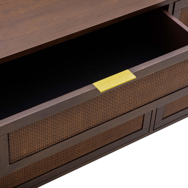 Sierra Dark Chocolate Brown 6 Drawer Dresser Furniture City (CA)l Sierra Dark Chocolate Brown 6 Drawer Dresser Furniture City (CA)l