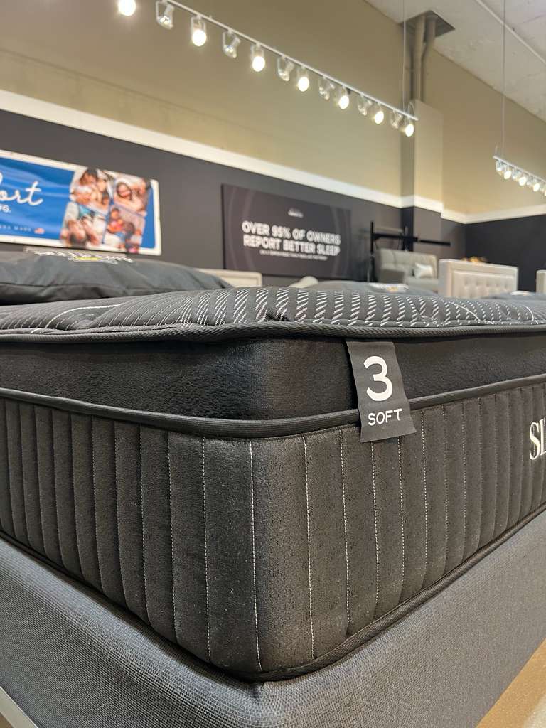 iBed Black Luxury Cool Gel Mattress - Furniture City (CA)l