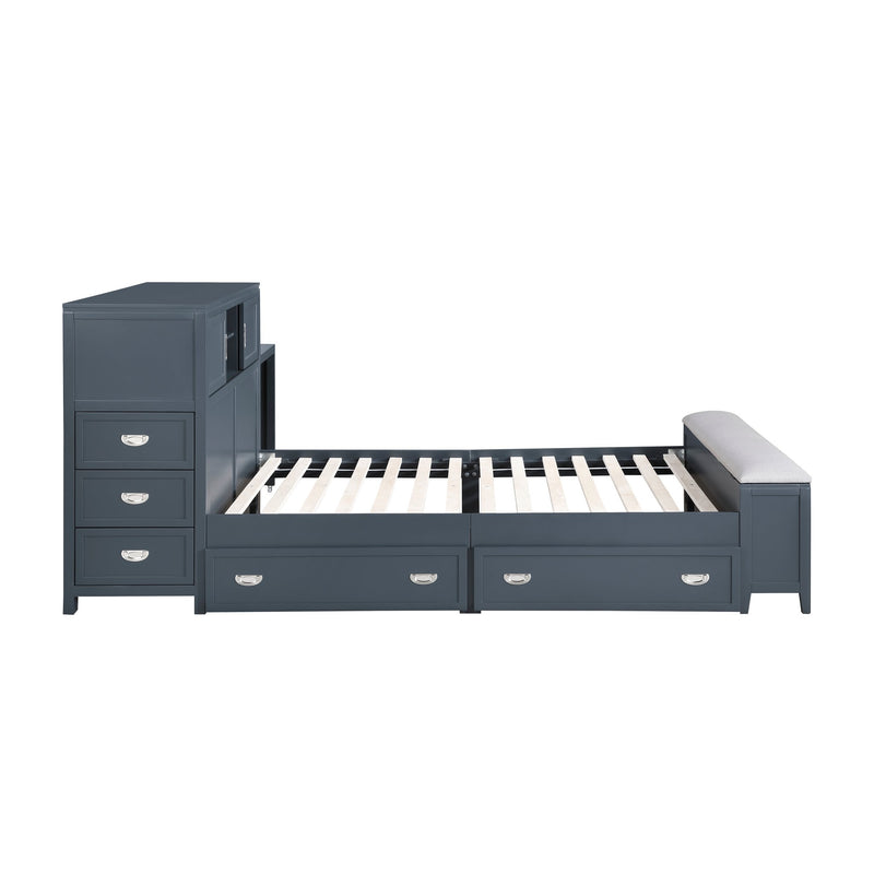 sloane-smoke-gray-2-full-bookcase-platform-bed-with-hidden-desk-stool-and-storage-bench-9