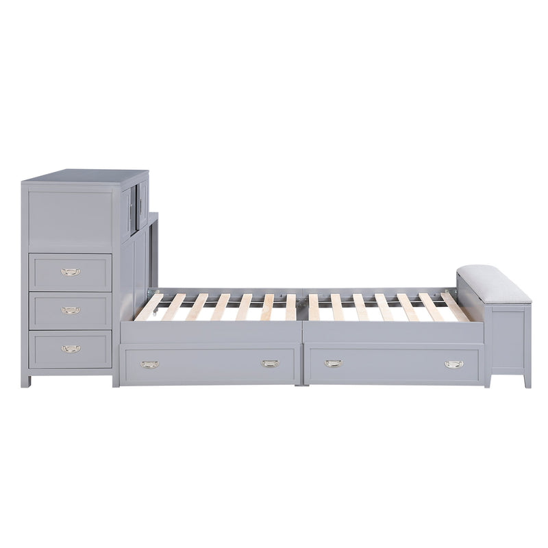 sloane-smoke-gray-2-full-bookcase-platform-bed-with-hidden-desk-stool-and-storage-bench-6