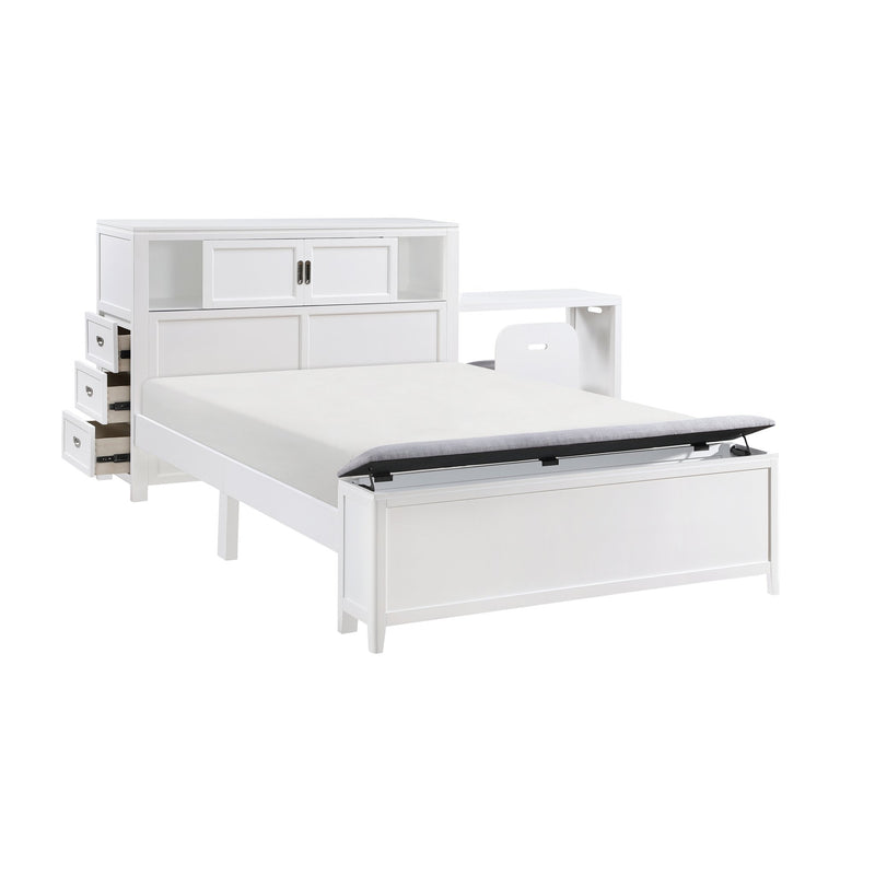 sloane-smoke-gray-2-full-bookcase-platform-bed-with-hidden-desk-stool-and-storage-bench-10