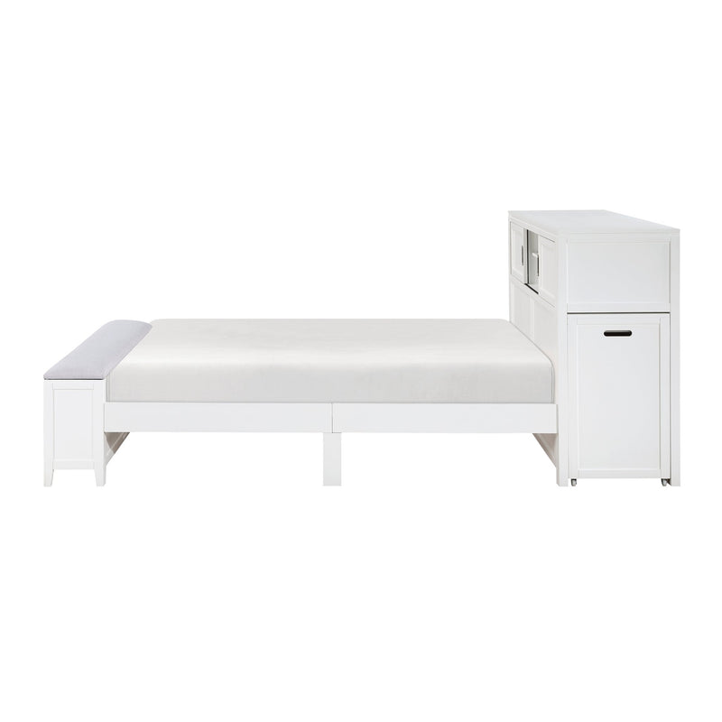 sloane-smoke-gray-2-full-bookcase-platform-bed-with-hidden-desk-stool-and-storage-bench-12