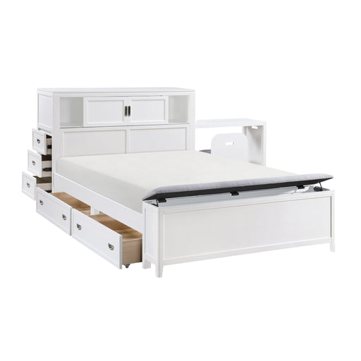 sloane-smoke-gray-2-full-bookcase-platform-bed-with-hidden-desk-stool-and-storage-bench-2
