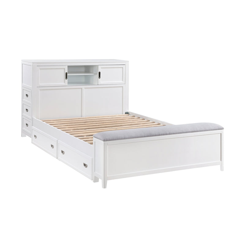 sloane-smoke-gray-2-full-bookcase-platform-bed-with-hidden-desk-stool-and-storage-bench-4