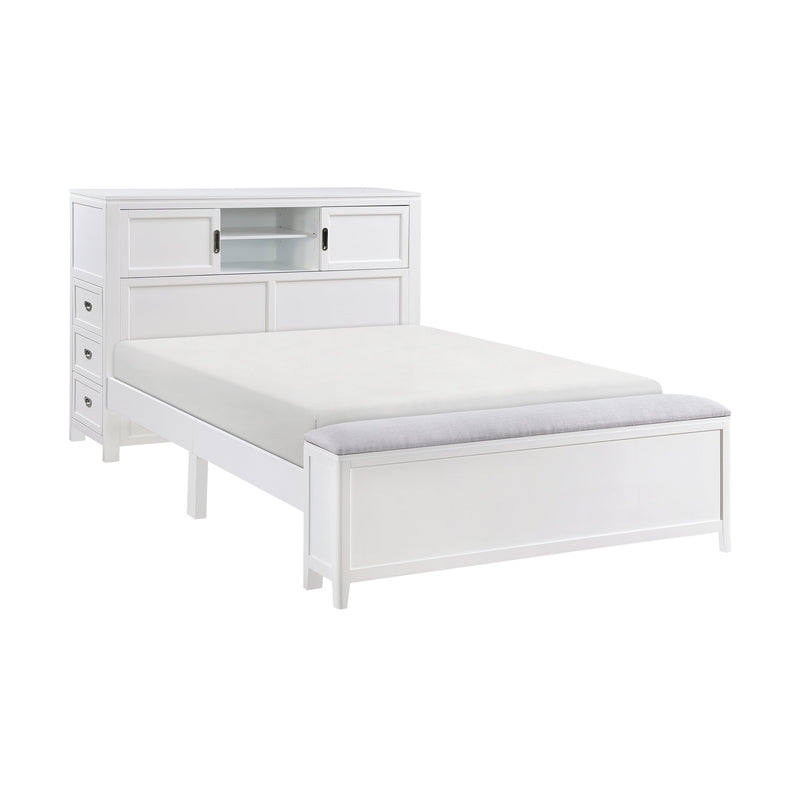 sloane-smoke-gray-2-full-bookcase-platform-bed-with-hidden-desk-stool-and-storage-bench-6