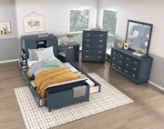 sloane-smoke-gray-2-twin-bookcase-platform-bed-with-hidden-desk-stool-and-storage-bench-12