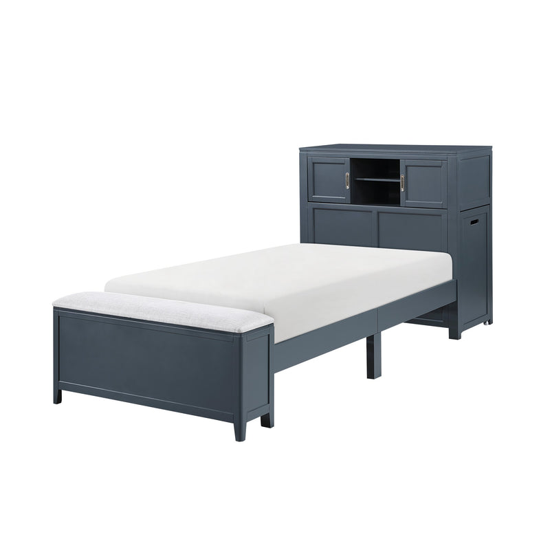 sloane-smoke-gray-2-twin-bookcase-platform-bed-with-hidden-desk-stool-and-storage-bench-7