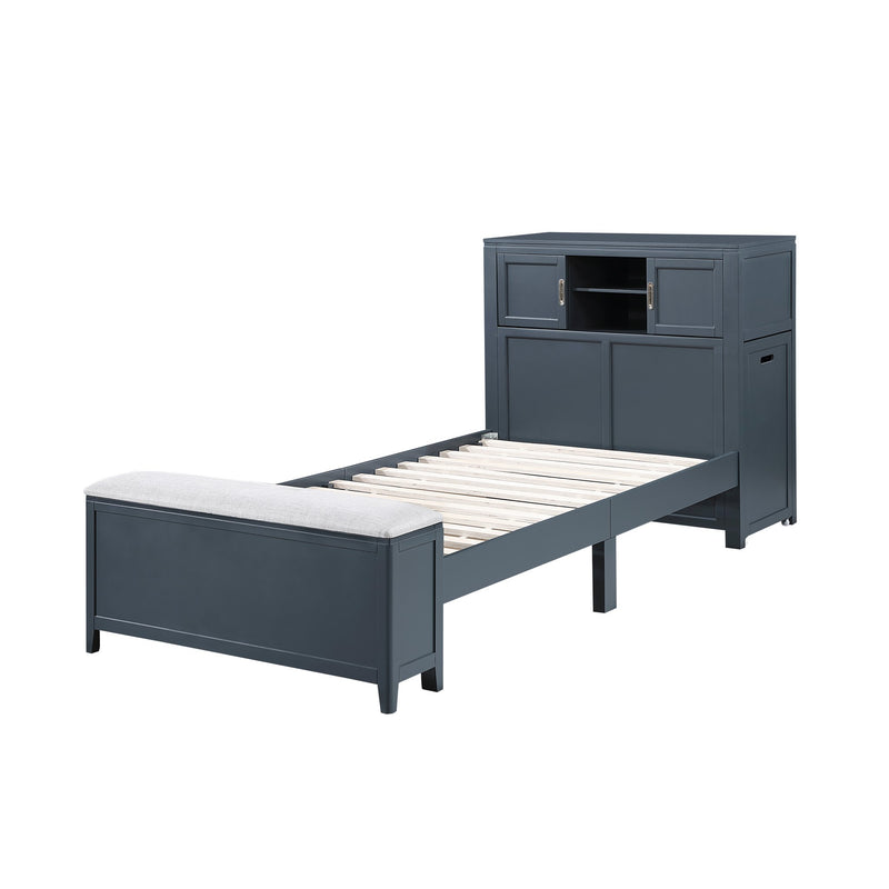 sloane-smoke-gray-2-twin-bookcase-platform-bed-with-hidden-desk-stool-and-storage-bench-8
