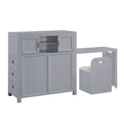 sloane-smoke-gray-2-twin-bookcase-platform-bed-with-hidden-desk-stool-and-storage-bench-13