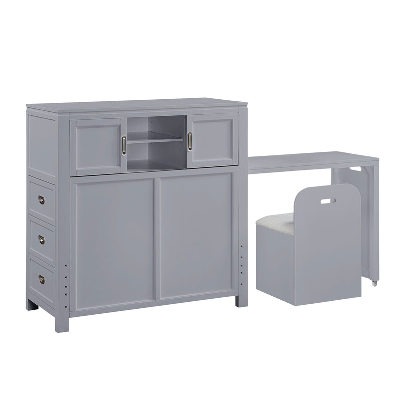 sloane-smoke-gray-2-twin-bookcase-platform-bed-with-hidden-desk-stool-and-storage-bench-13