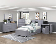 sloane-smoke-gray-2-twin-bookcase-platform-bed-with-hidden-desk-stool-and-storage-bench-4