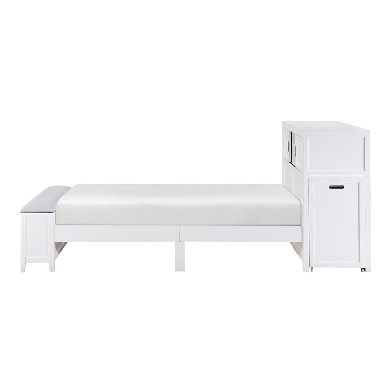 sloane-smoke-gray-2-twin-bookcase-platform-bed-with-hidden-desk-stool-and-storage-bench-5