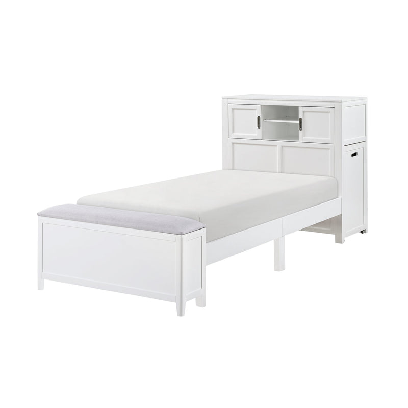 sloane-smoke-gray-2-twin-bookcase-platform-bed-with-hidden-desk-stool-and-storage-bench-7