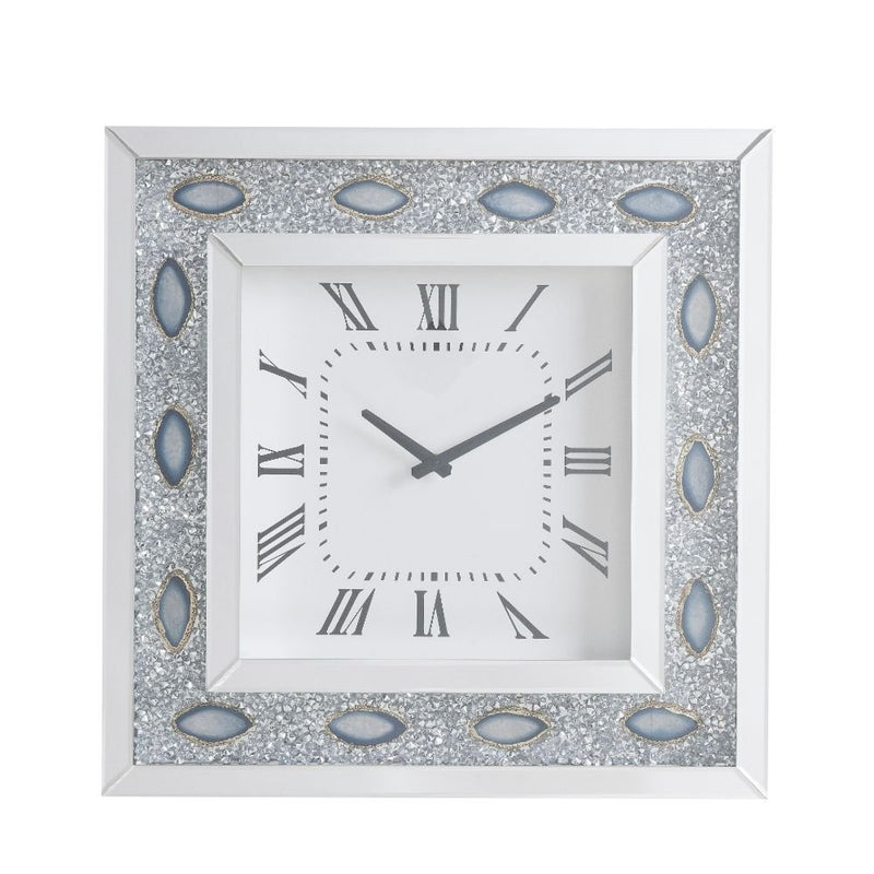 sonia-mirrored-faux-agate-wall-clock-1