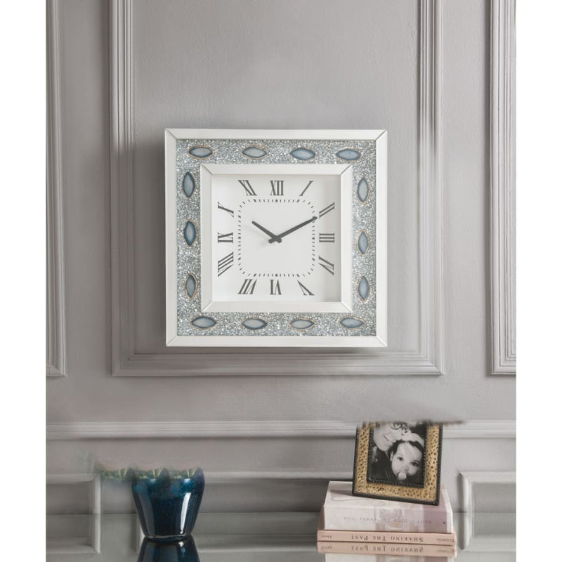 sonia-mirrored-faux-agate-wall-clock-2