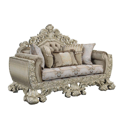 sorina-velvet-fabric-antique-gold-loveseat-w-5-pillows-1