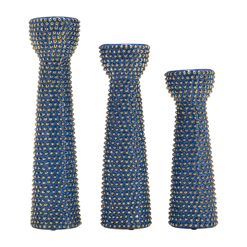 spiked-navy-gold-ceramic-candle-holder-16-5