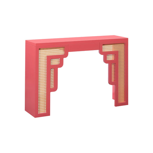 suzie-coral-pink-rattan-console-table-1