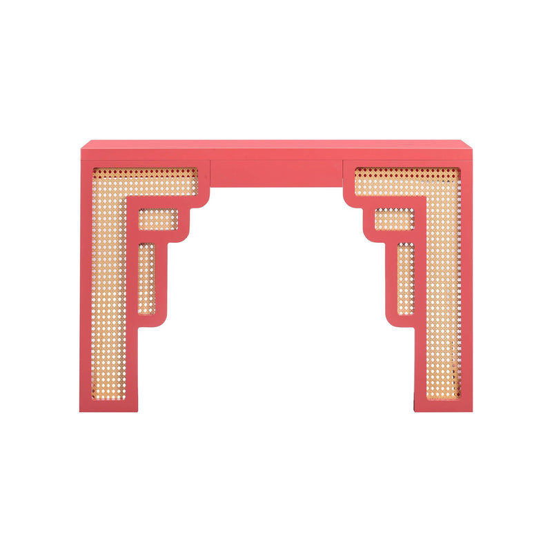 suzie-coral-pink-rattan-console-table-3