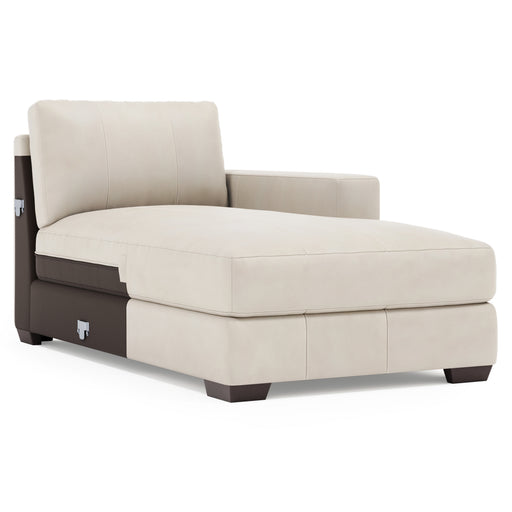 Dawkins Leather Right Arm Chaise