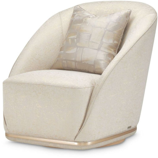 AICO La Rachelle Swivel Chair Gold Rush in Medium Champagne image