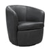 Parker Living Barolo - Vintage Slate 100% Italian Leather Swivel Club Chair