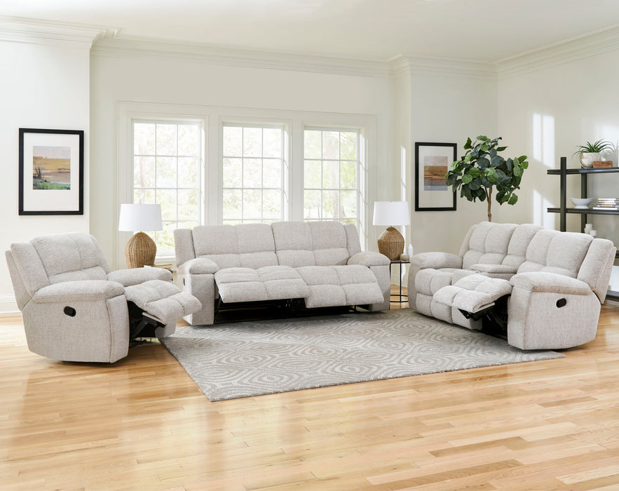 Parker Living Buster - Opal Taupe Manual Reclining Console Loveseat