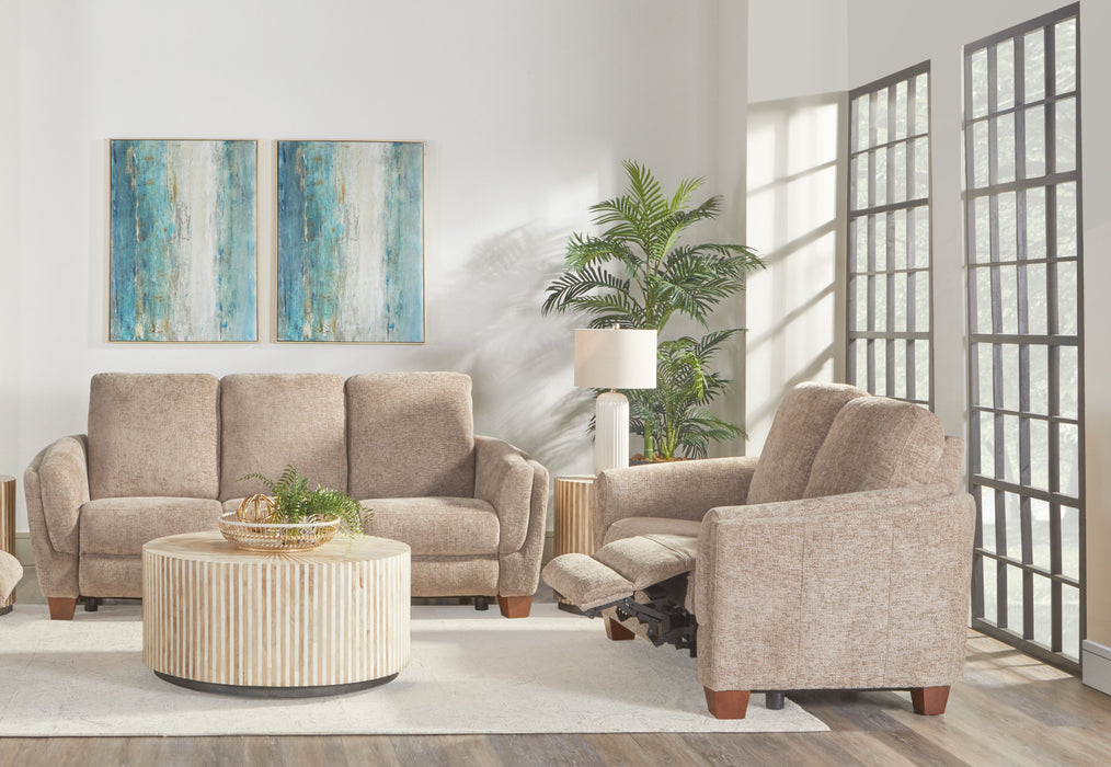 Parker Living Morehead - Biscotti Power Reclining Sofa and Loveseat