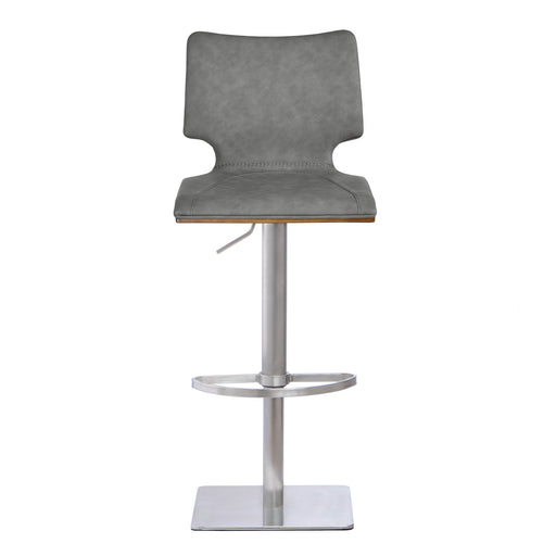 sydney-adjustable-barstool-in-brushed-stainless-steel-with-vintage-gray-faux-leather-and-walnut-wood-back-2