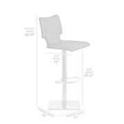 sydney-adjustable-barstool-in-brushed-stainless-steel-with-vintage-gray-faux-leather-and-walnut-wood-back-7