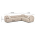 sylvie-cream-boucle-4-piece-sectional-6