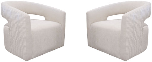 Parker Living Orbit - Elise Natural Open Back Accent Chair Two Pack