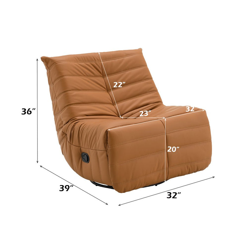 talmon-orange-leatherette-glider-recliner-w-swivel-8