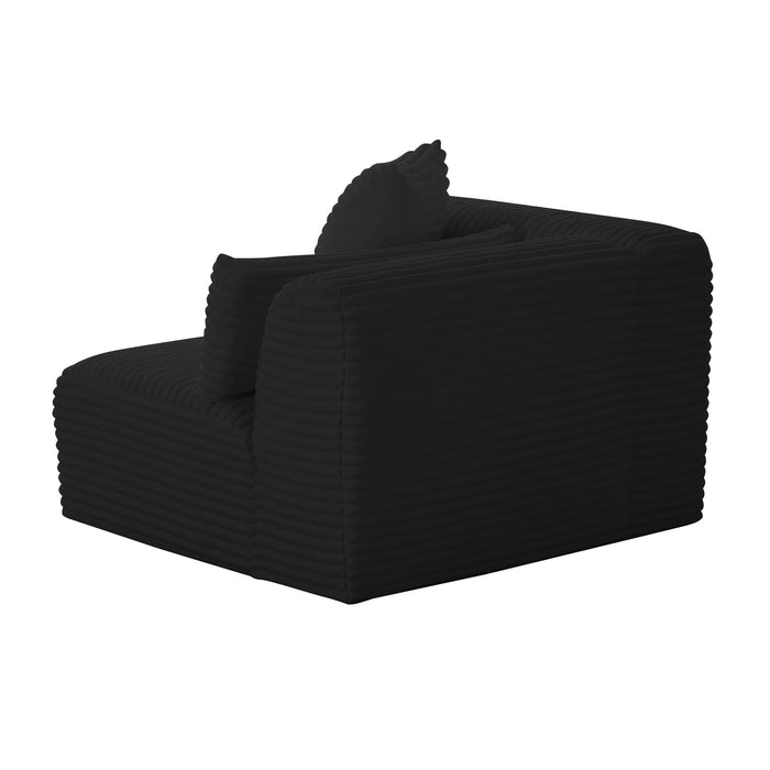 tarra-fluffy-oversized-black-corduroy-modular-raf-corner-chair-4