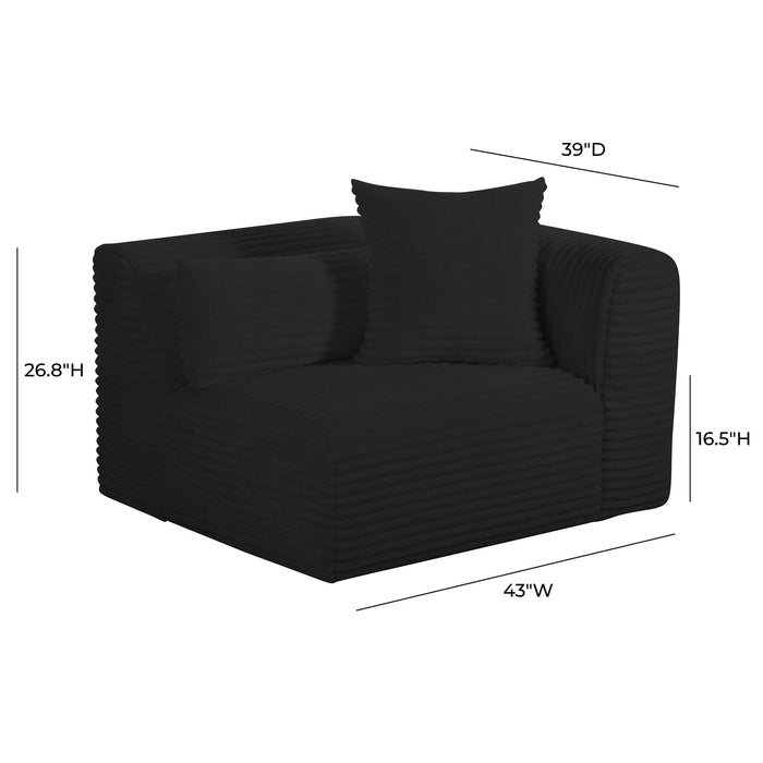 tarra-fluffy-oversized-black-corduroy-modular-raf-corner-chair-7