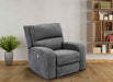 Parker Living Polaris - Bizmark Grey Power Reclining Sofa Loveseat and Recliner