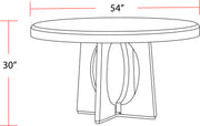 Parker House Escape - Dining 54 In. Round Table with 4 Ladderback Chairs