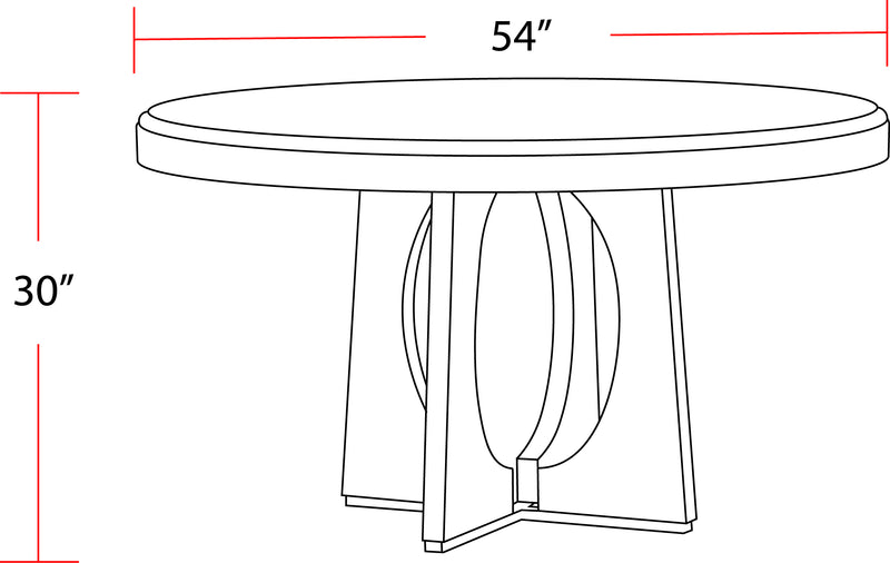Parker House Escape - Dining 54" Round Table with console & 4 caster chairs