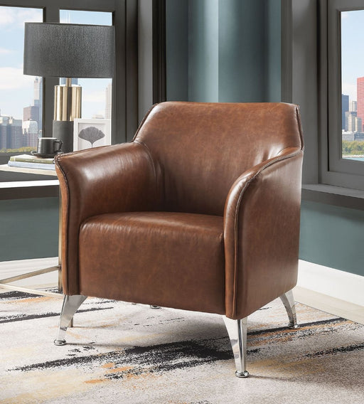 teague-brown-leatherette-accent-chair-1