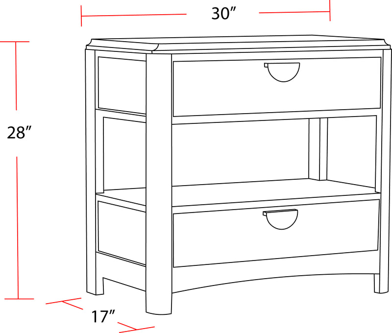 Parker House Escape - Bedroom King Panel Bed 2 Nightstands Dresser with Mirror and Chest