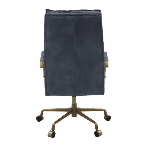 tinzud-gray-top-grain-leather-swivel-office-chair-2