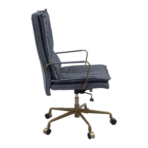 tinzud-gray-top-grain-leather-swivel-office-chair-4
