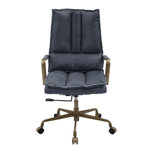 tinzud-gray-top-grain-leather-swivel-office-chair-5