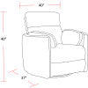 Parker Living Radius - Mega Ivory Swivel Power Glider Recliner