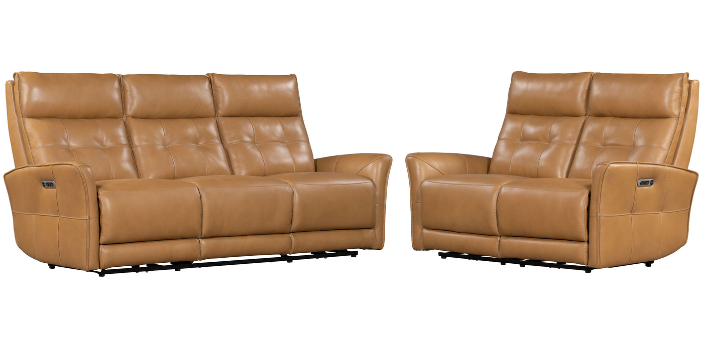 Parker Living Gershwin - Lucca Butterscotch Power Reclining Sofa and Loveseat